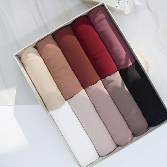 Bundle of 10 - Georgette Chiffon - Choose Colours