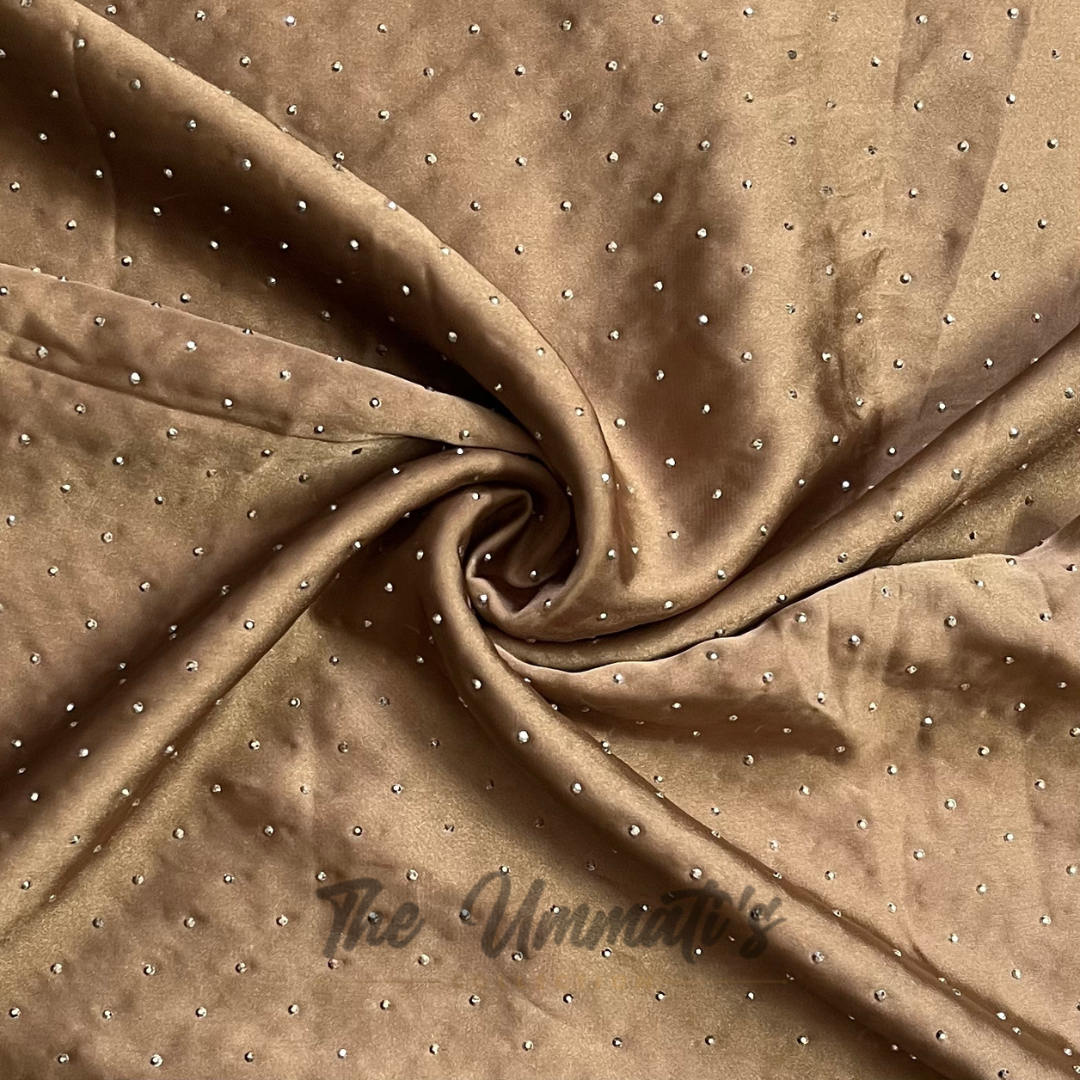 Bejewelled Satin Silk
