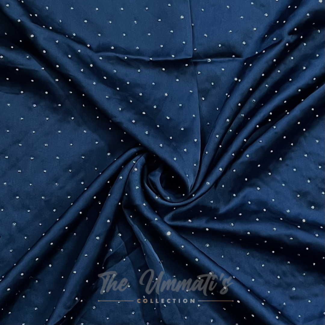 Bejewelled Satin Silk