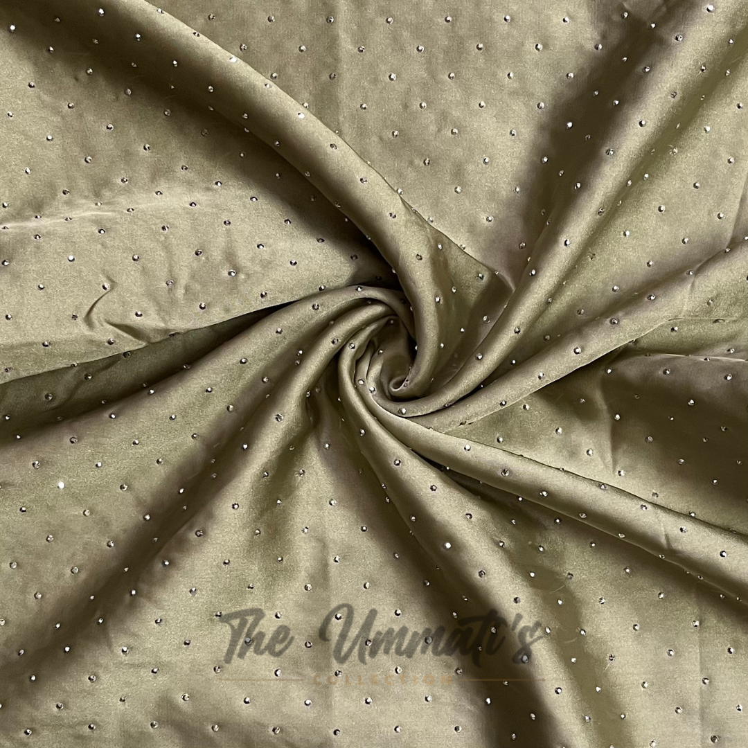Bejewelled Satin Silk
