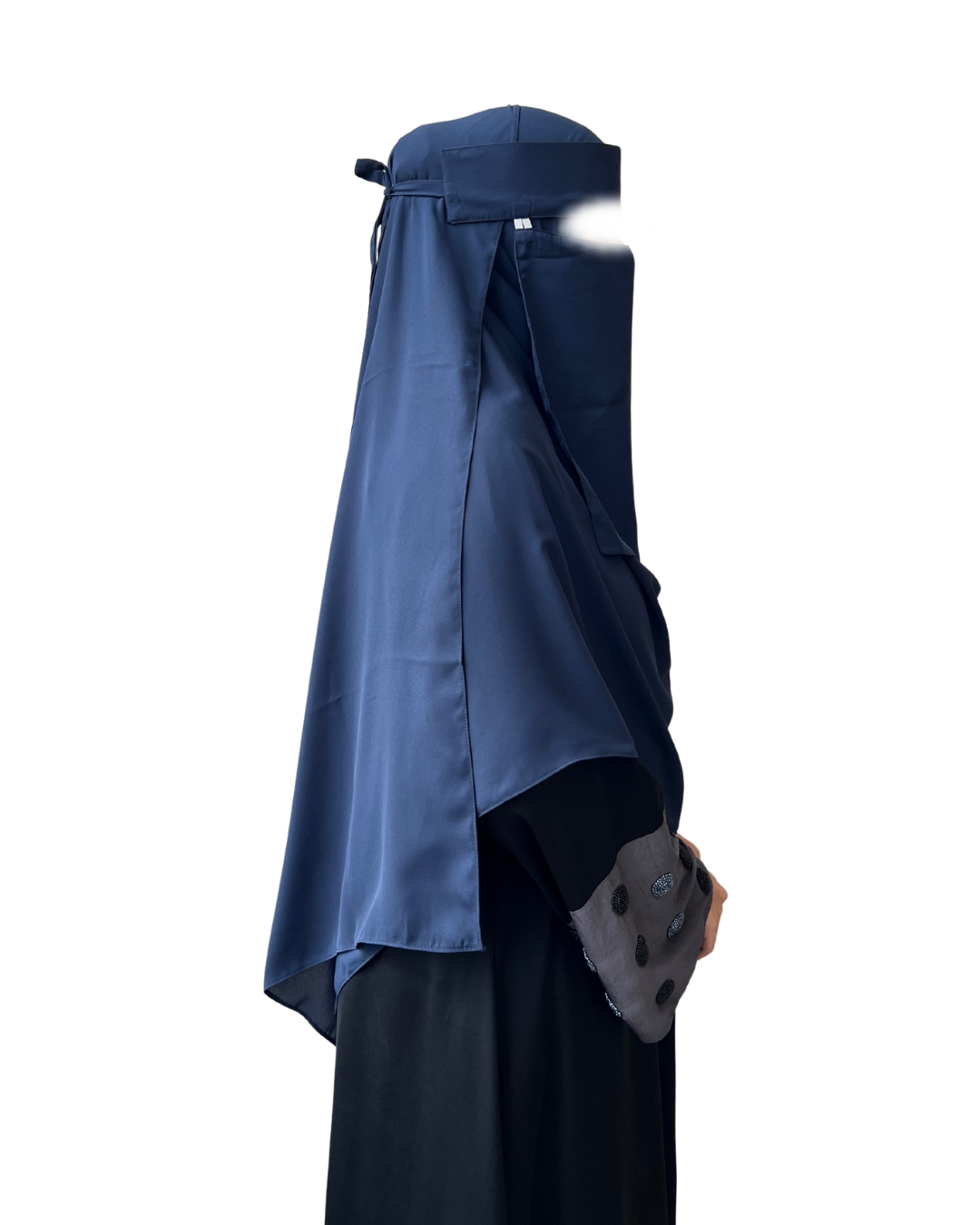 Large Hijab & Saudi Niqab - Navy