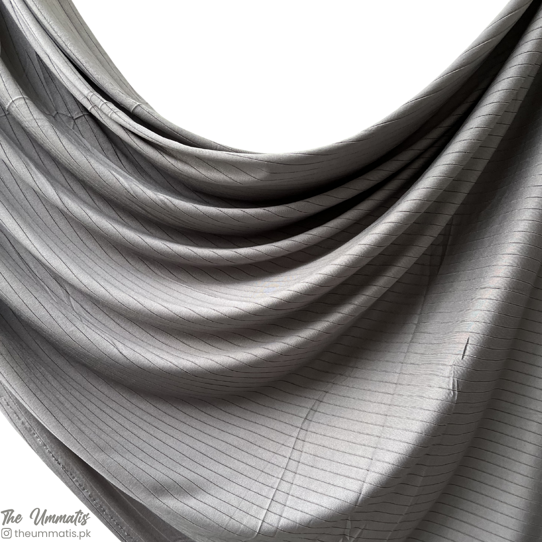 Linear Rib Jersey - Grey