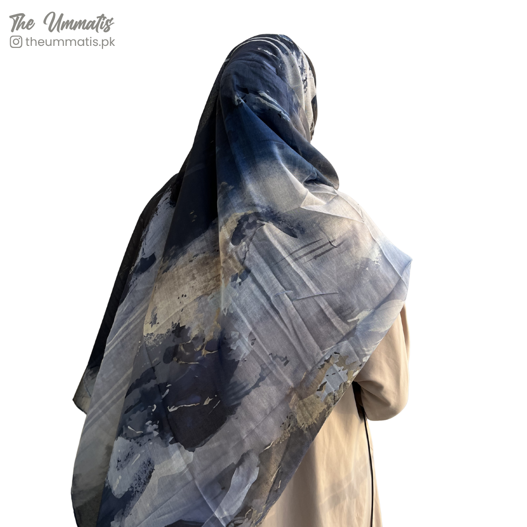 Printed Hijabs - Paint Strokes
