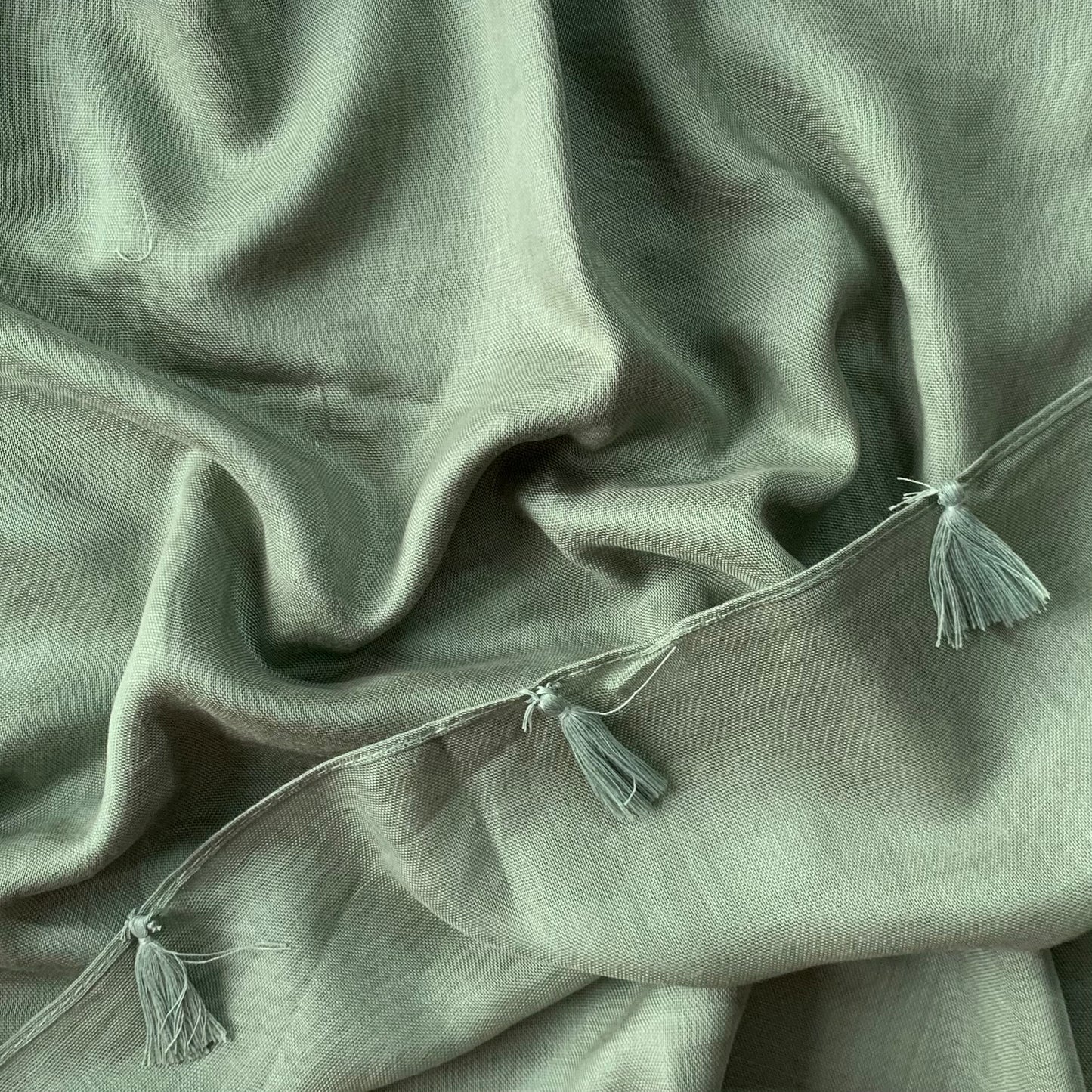 Plain Lawn with tassles