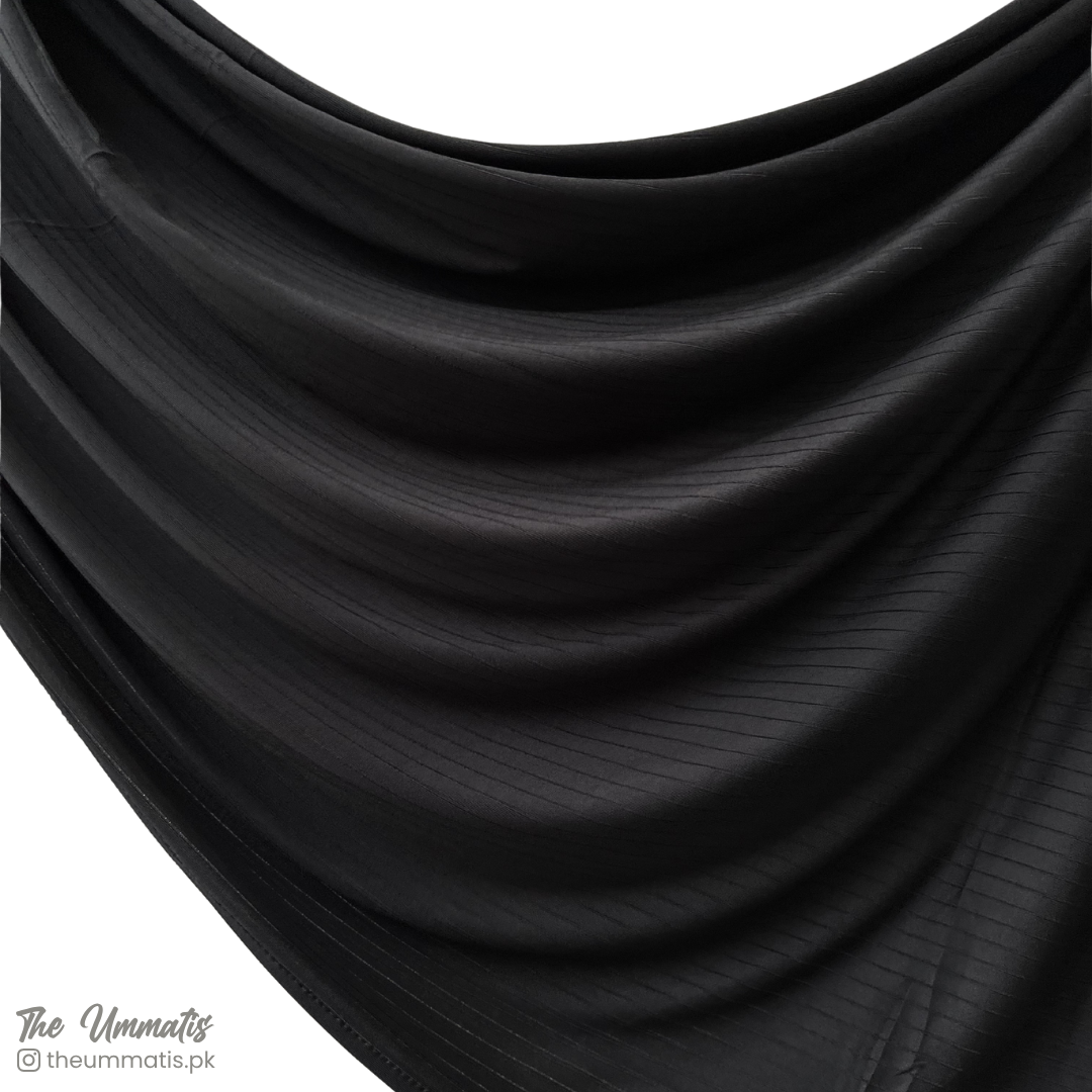 Linear Rib Jersey - Black