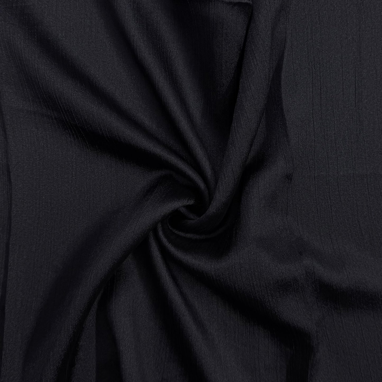Crinkle Silk - Malaysian Black