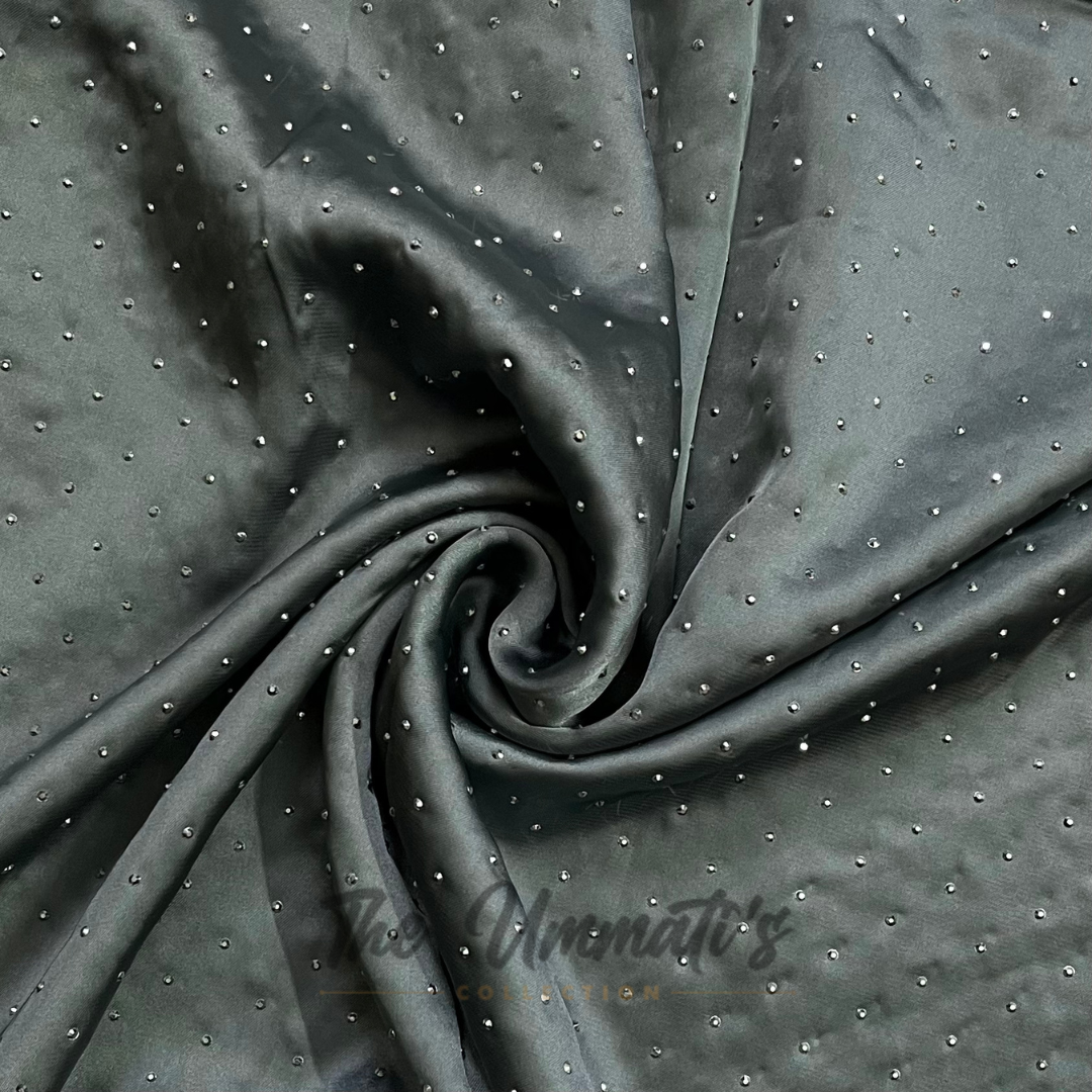 Bejewelled Satin Silk