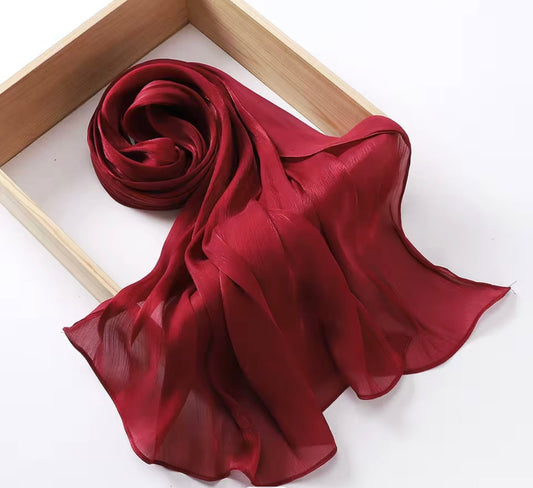 Organza Silk - Scarlet Red