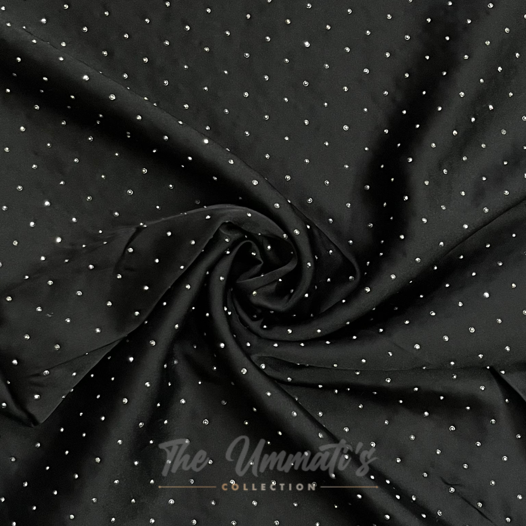 Bejewelled Satin Silk