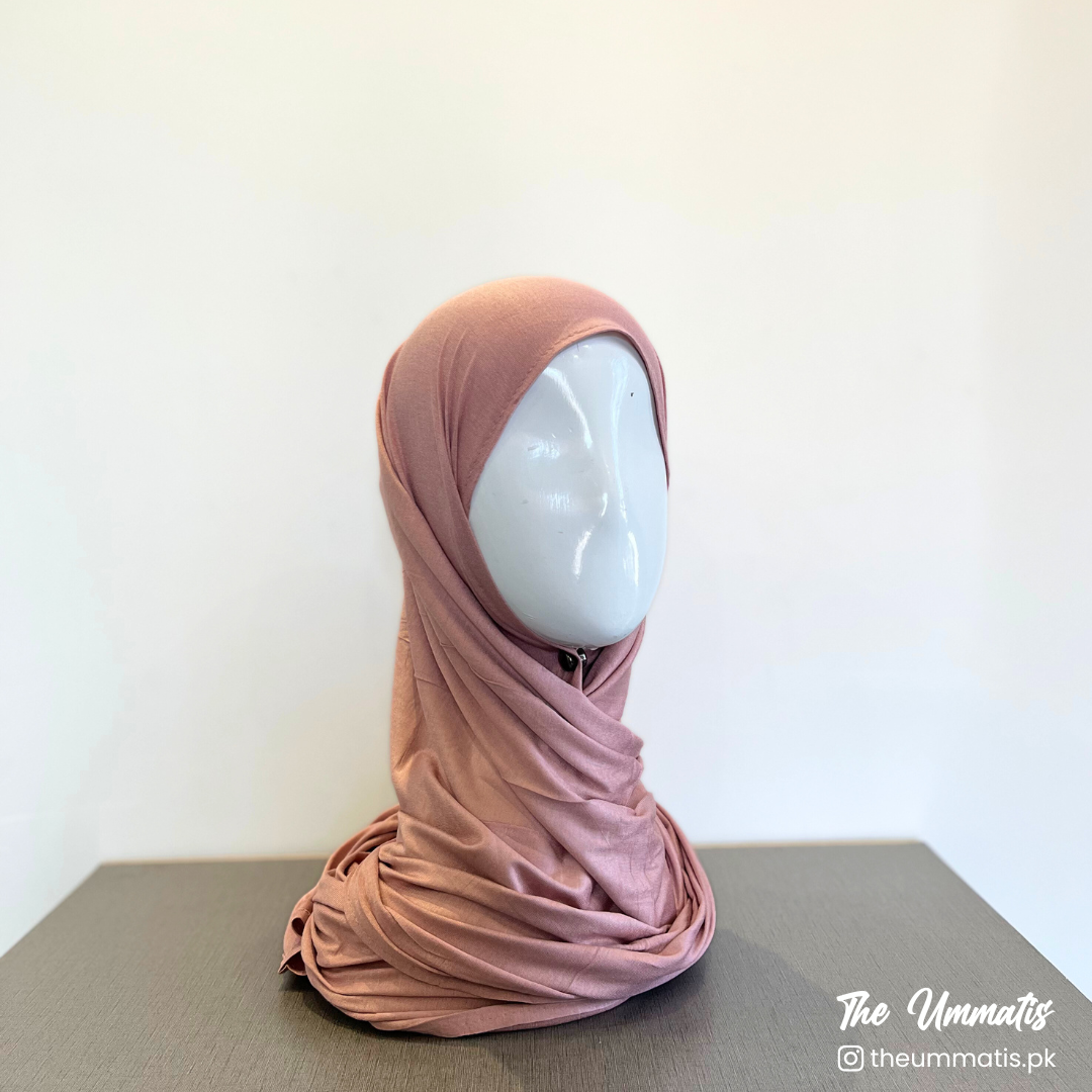 Bamboo Jersey Hijab - Crepe Pink