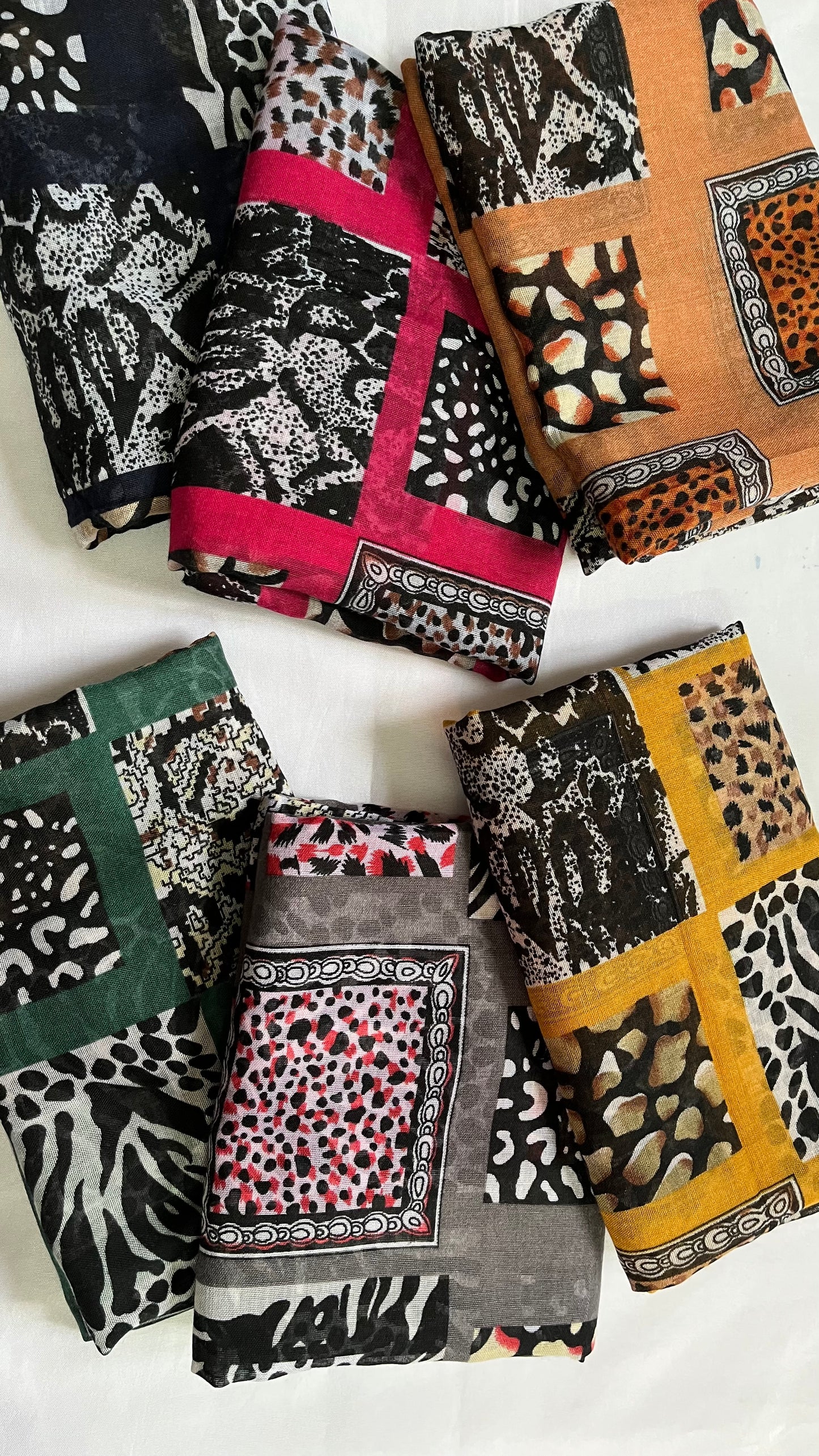 Printed Hijab - Yellow