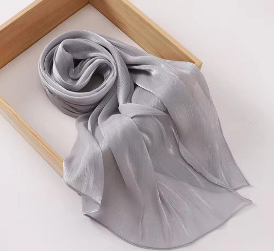 Organza Silk - Silver