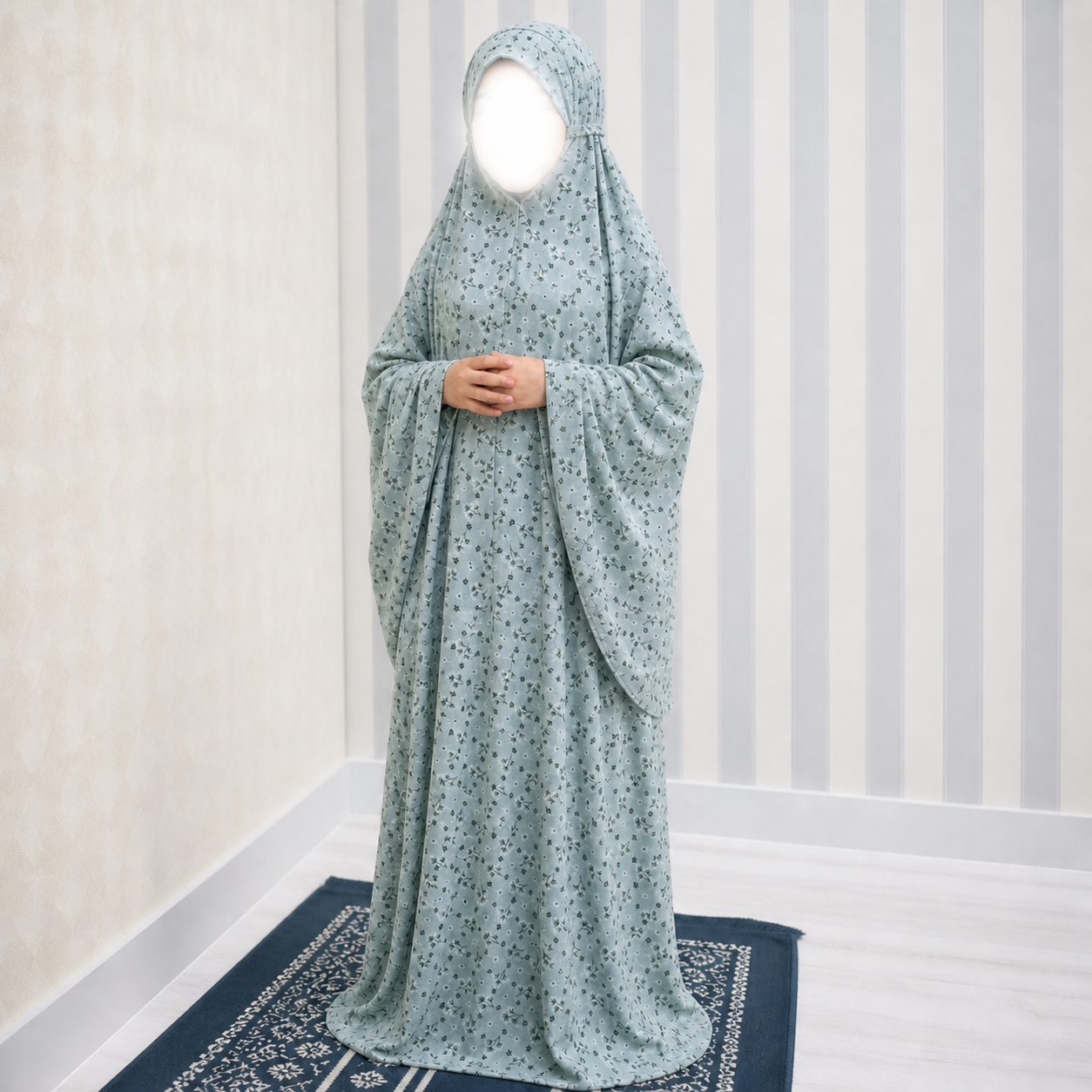 Kids Namaz Chadar - Summer Pastels Blue