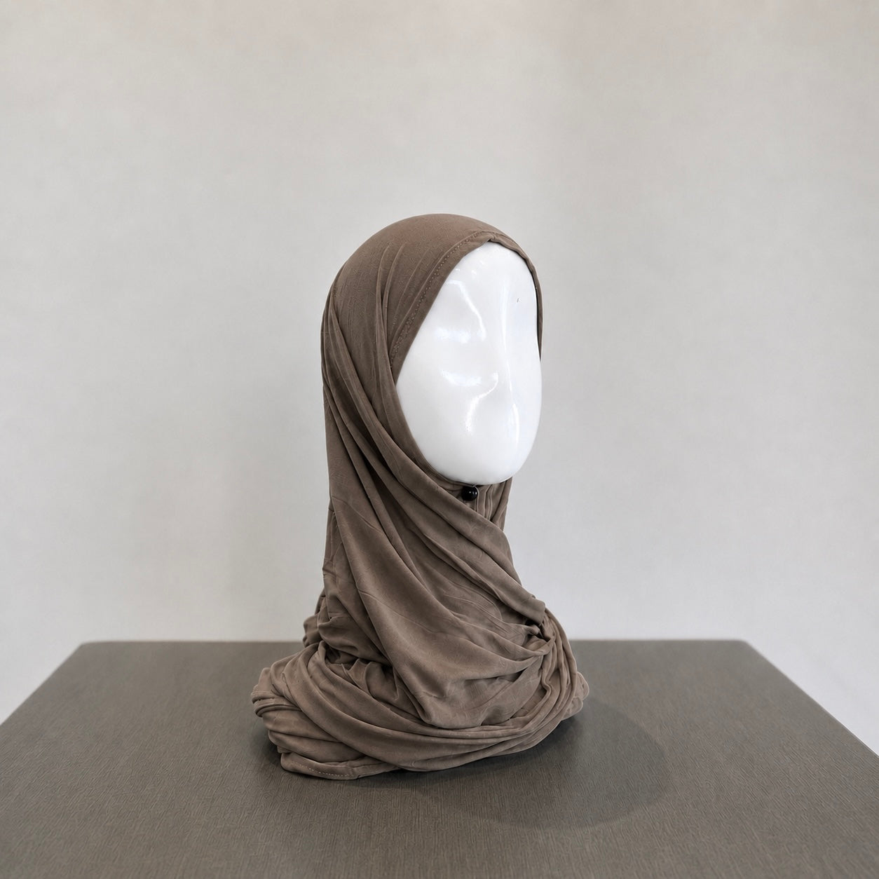 Bamboo Jersey Hijab - Muted Taupe