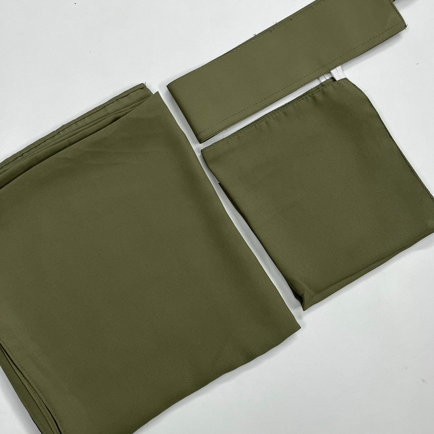 Large Hijab & Saudi Niqab - Sage Green