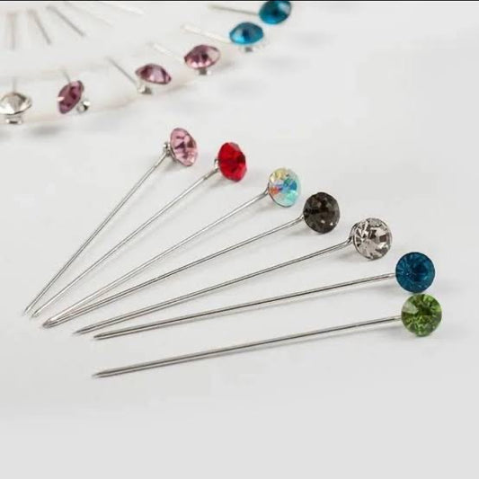 Crystal Pins(pack of 10 pins)