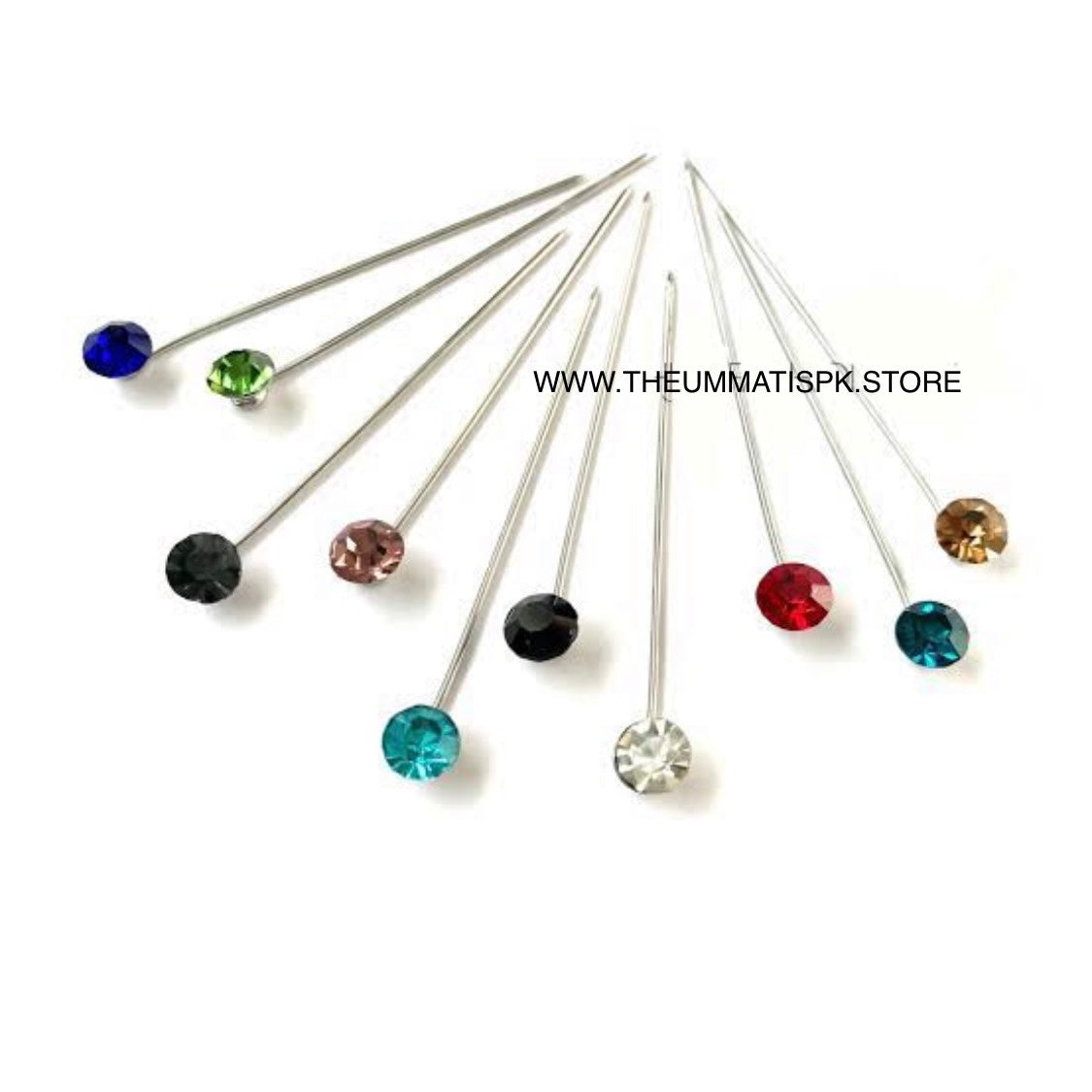 Crystal Pins (Pack of 10 Pins)