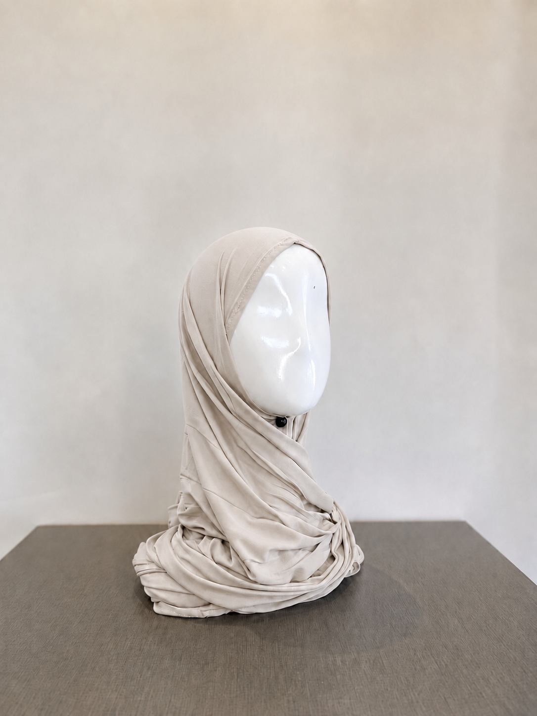 Bamboo Jersey Hijab - Stone Beige