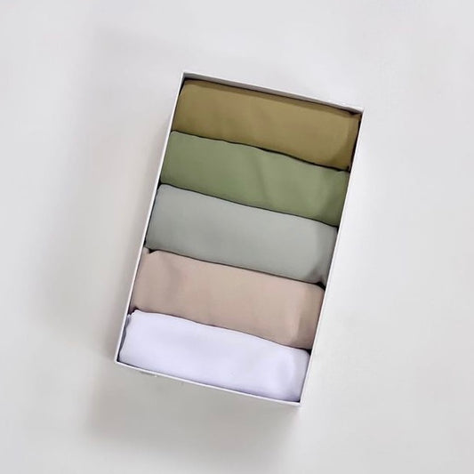 Bundle of 5 - Georgette Chiffon - Choose Colours