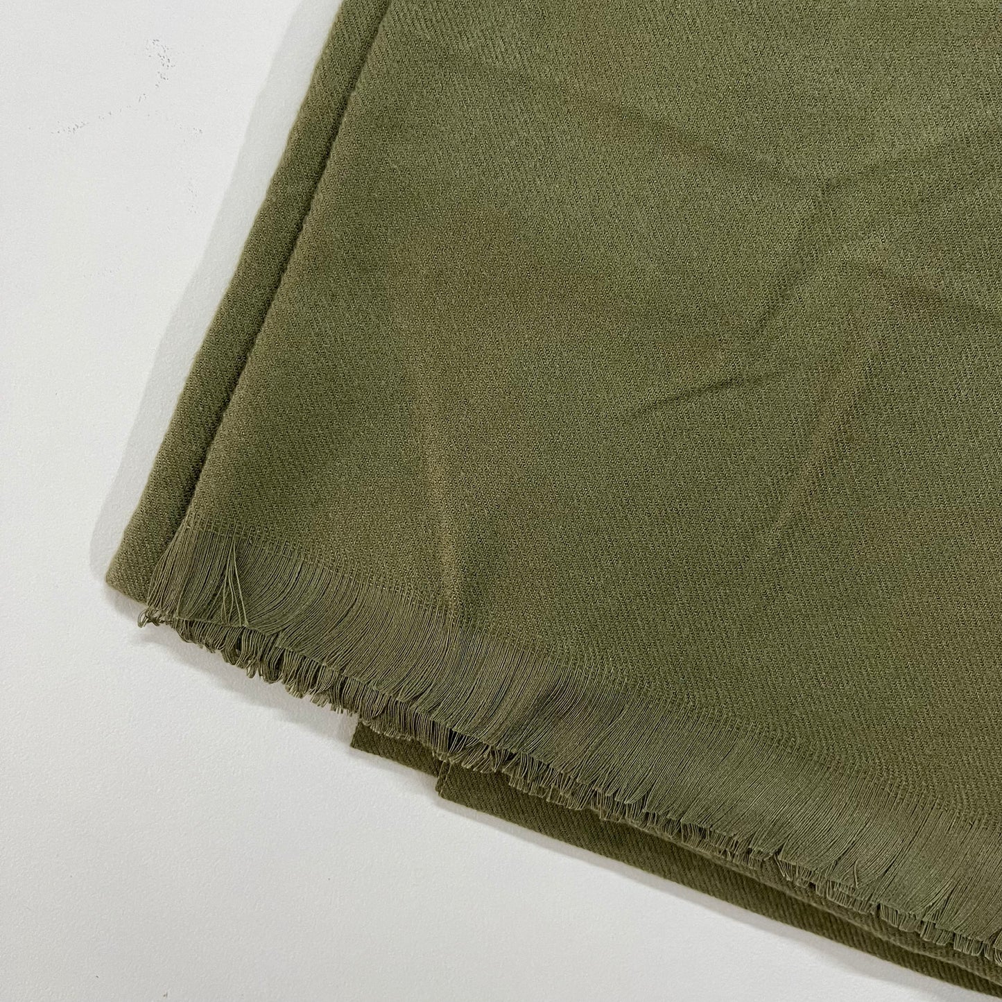 Cashmere Wool Shawl - Olive