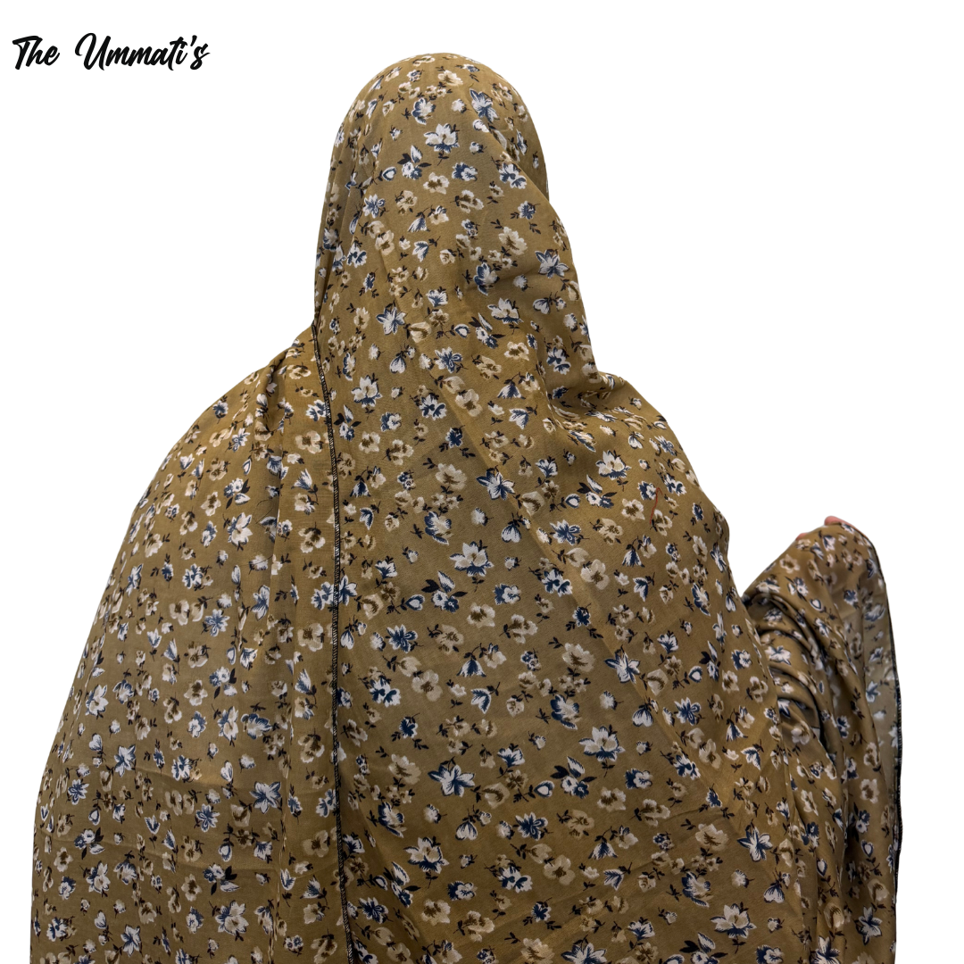 Namaz Chadar Dupatta - Biscotti Florals