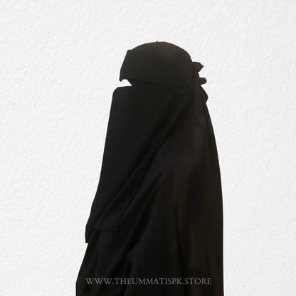 Saudi Flap Niqab ( Black)