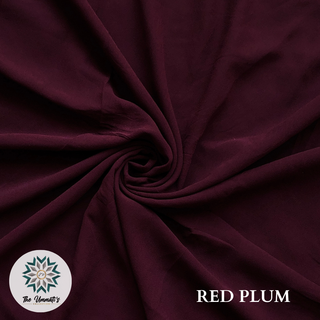 Chiffon Georgette - Red Plum