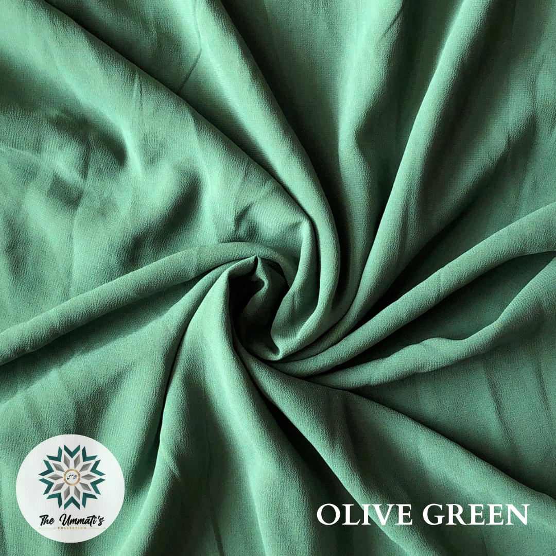 Chiffon Georgette - Olive Green