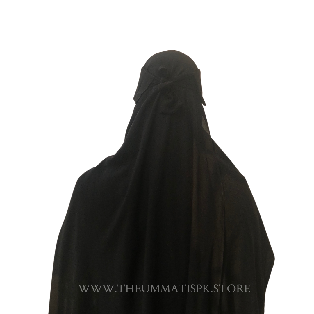 Saudi Flap Niqab ( Black)