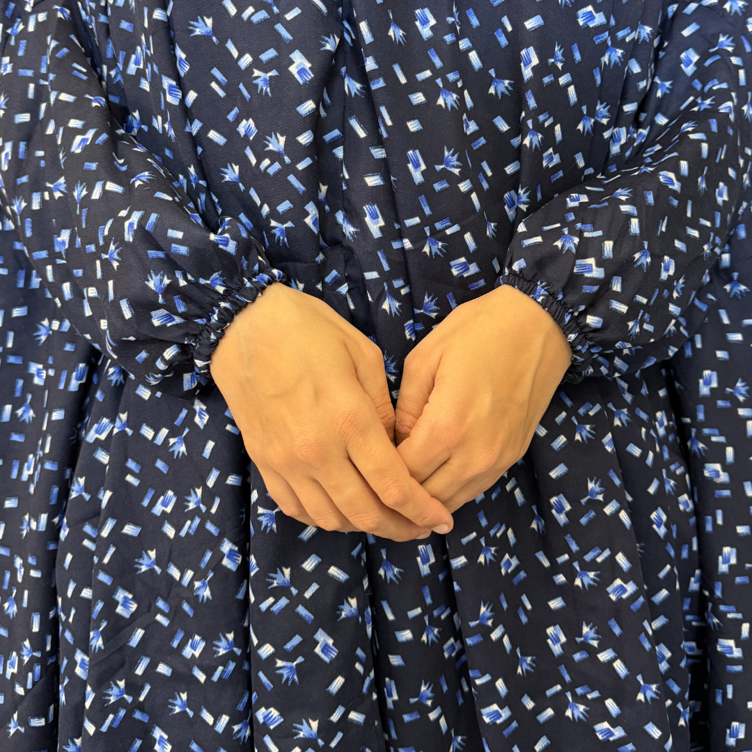 Namaz Chadar - Navy Charm