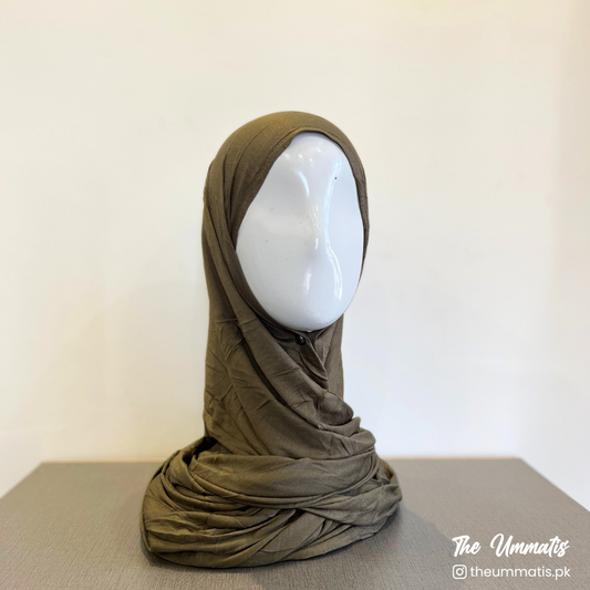 Bamboo Jersey Hijab - Olive