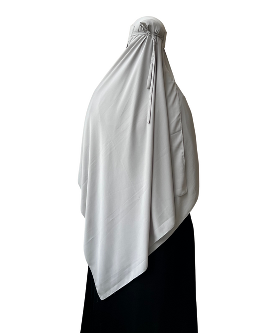 Large Hijab & Saudi Niqab - Pearl