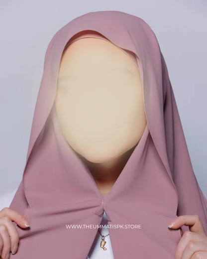 Instant Magnet Hijab - Tea Pink