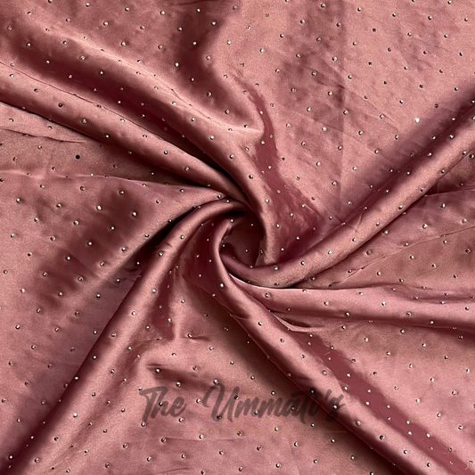 Bejewelled Satin Silk - Rose Gold