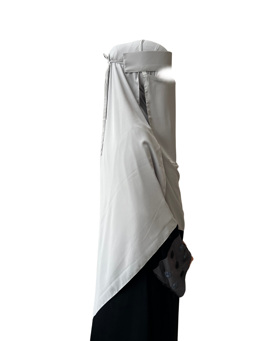 Large Hijab & Saudi Niqab - Pearl