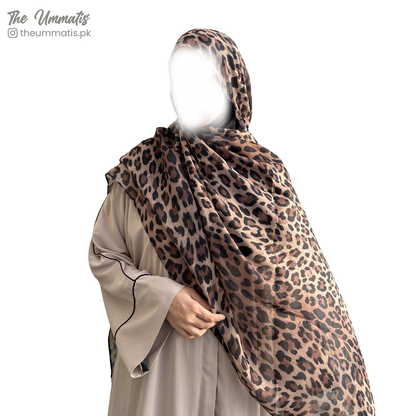 Printed Hijabs - Cheetah Print