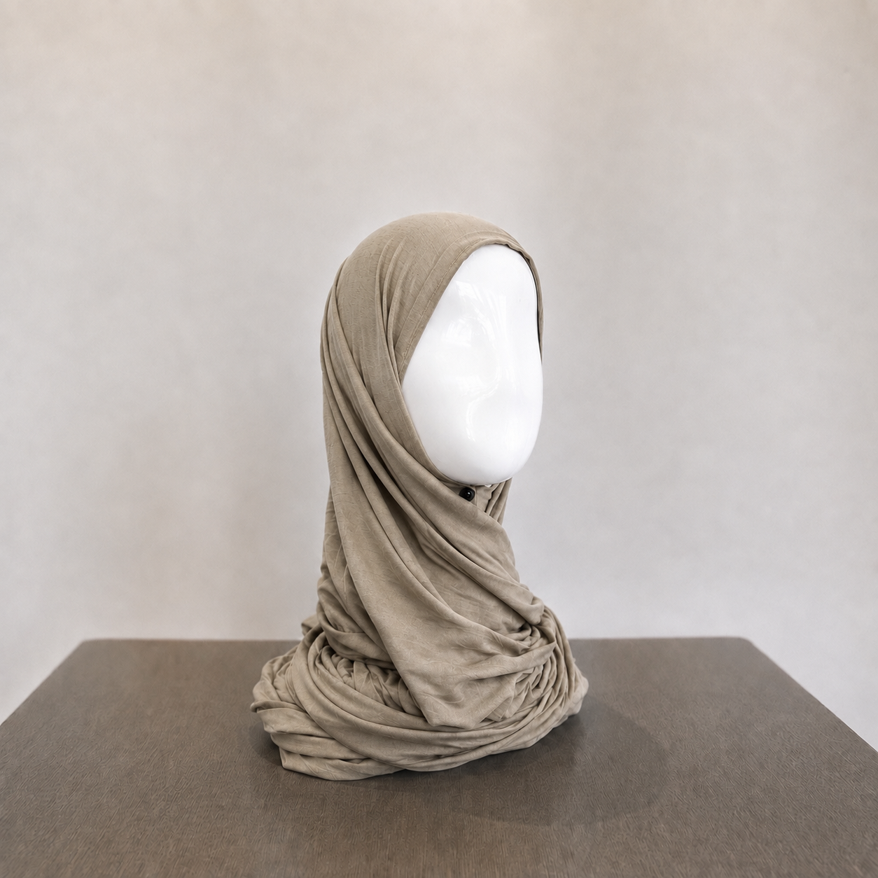 Bamboo Jersey Hijab - Sand Stone