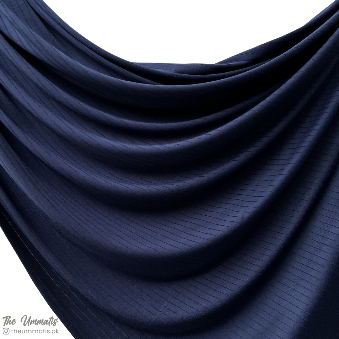 Linear Rib Jersey - Navy