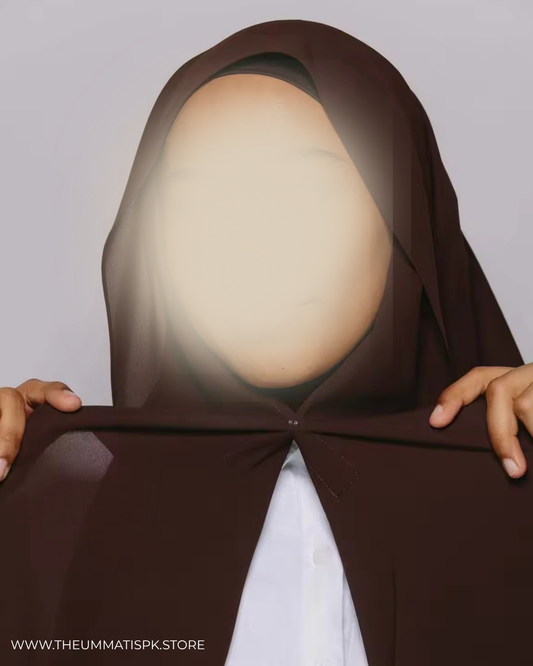 Instant Magnet Hijab - Dark Brown