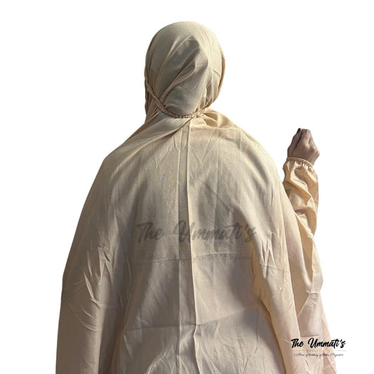 Namaz Chadar - Beige white