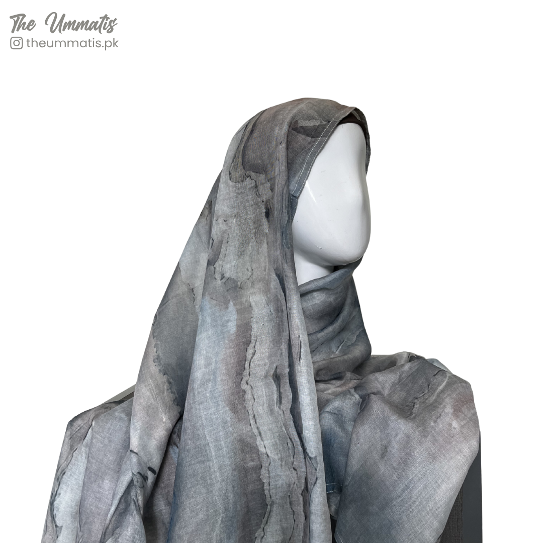 Modal-like Lawn Hijab - Teal Hues