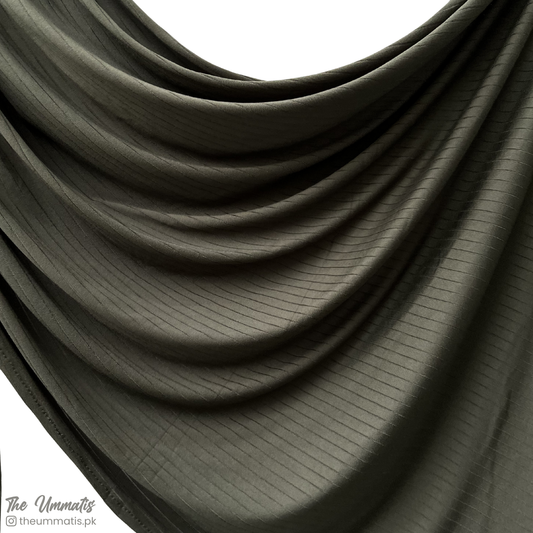 Linear Rib Jersey - Olive