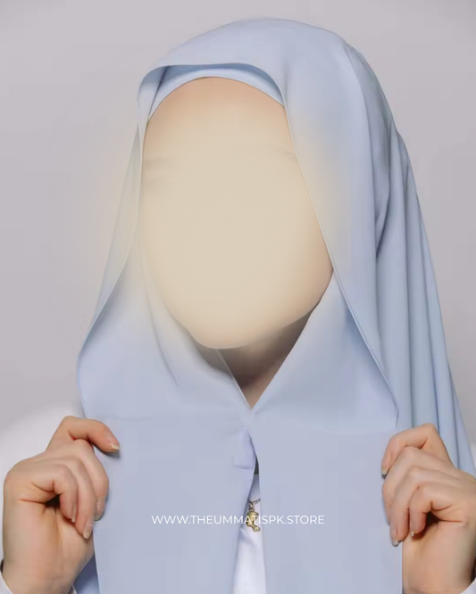 Instant Magnet Hijab - Ice Blue