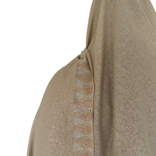 Stone Border Chadar - Beige