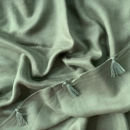 Plain Lawn with tassles