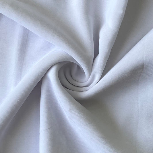 Chiffon Georgette - White