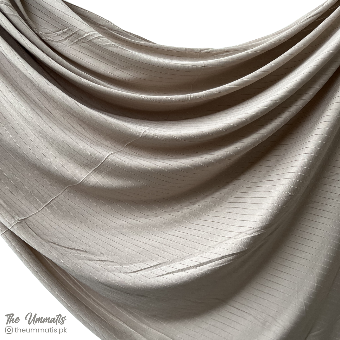 Linear Rib Jersey - Cloud
