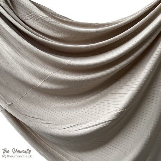Linear Rib Jersey - Cloud