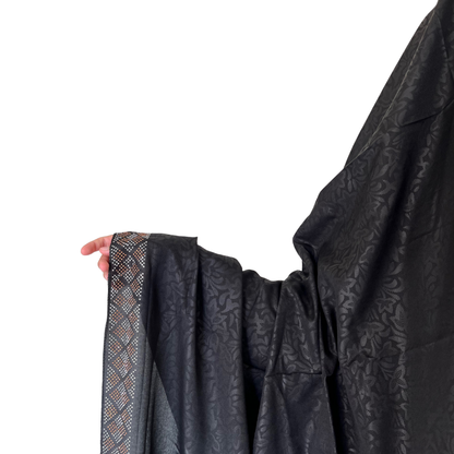 Stone Border Chadar - Black