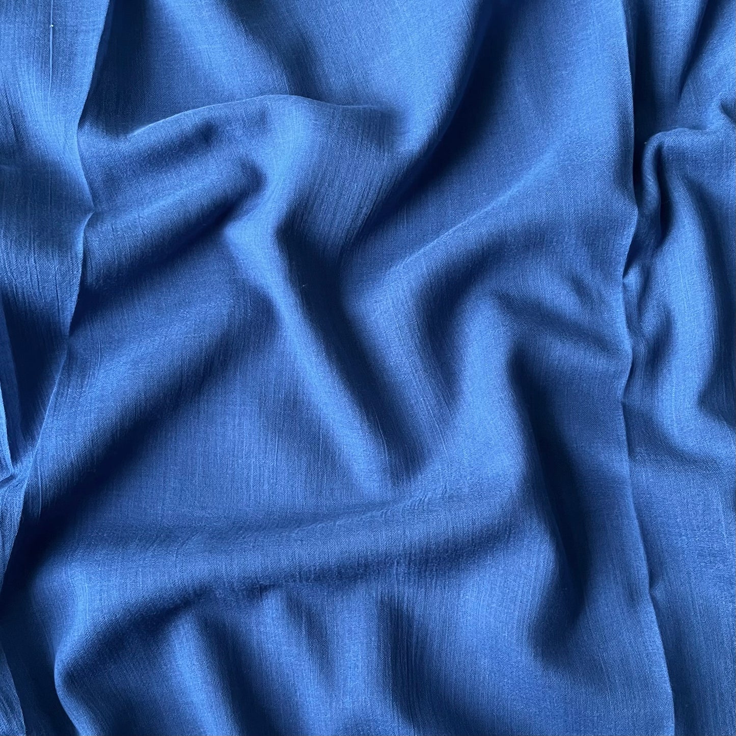 Crinkle Lawn - Azure Blue